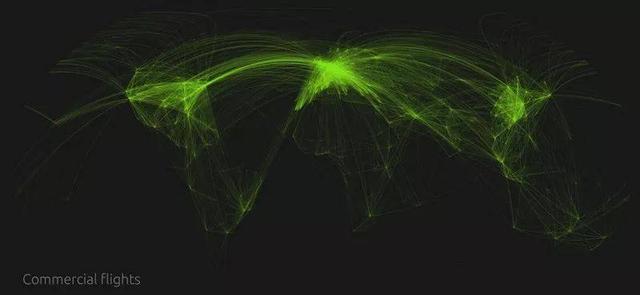 世界商业航空航线_大数据_数据分析_数据地图